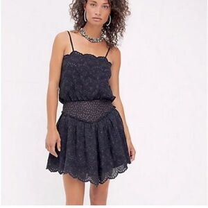 Free People Jillian Bodysuit and mini skirt NWT XL Rare!